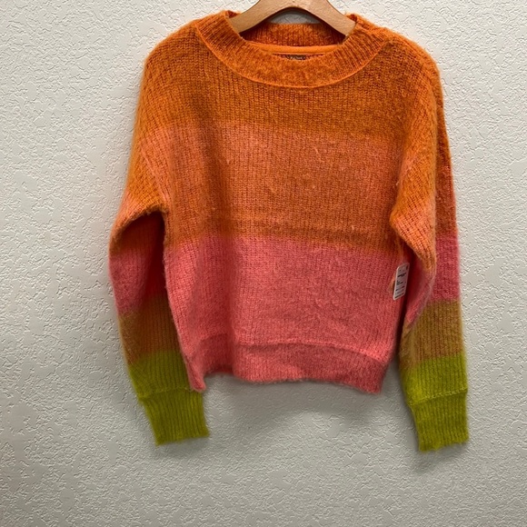 Free People Cozy Wool Blend Sweater in Autumn Sky XS - Picture 5 of 12